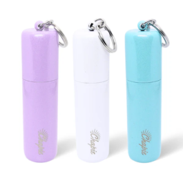 Chapie | OG | Vacuum Insulated Lip Balm Keychain Holder 3-Pack (Glitter)