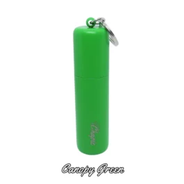 Chapie Plus | Vacuum Insulated Lip Balm & Lipstick Keychain Holder, Prevents Melting & Messes (Singles, Canopy Green)