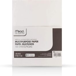 Mead Paper Multi-Purpose Typing Paper, 8-1/2″ x 11″, White (39100), 100 Sheets