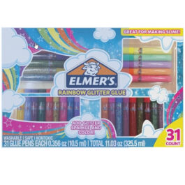 Elmer’s Swirl Glam Glitter Glue, 0.36 Oz. Each, 31 Count