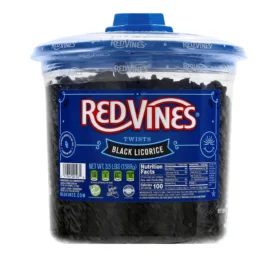 Chewy Black Licorice Twists, 3.5lb Jars