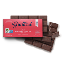 Guittard BITTERSWEET CHOCOLATE BAKING BARS 70% CACAO – Box of 3 – 2oz