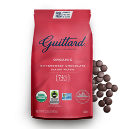 Guittard BITTERSWEET CHOCOLATE ORGANIC WAFERS 74% CACAO 12oz